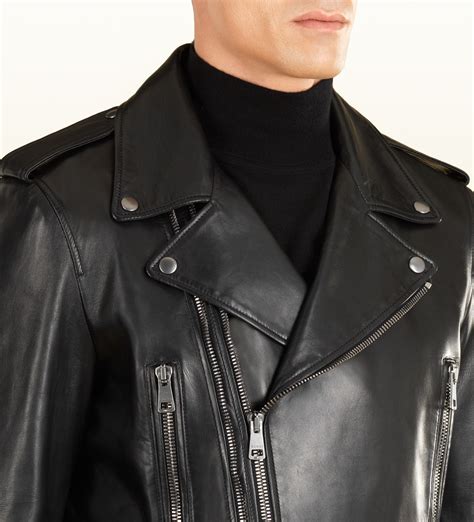 gucci biker jacket|gucci leather motorcycle jacket.